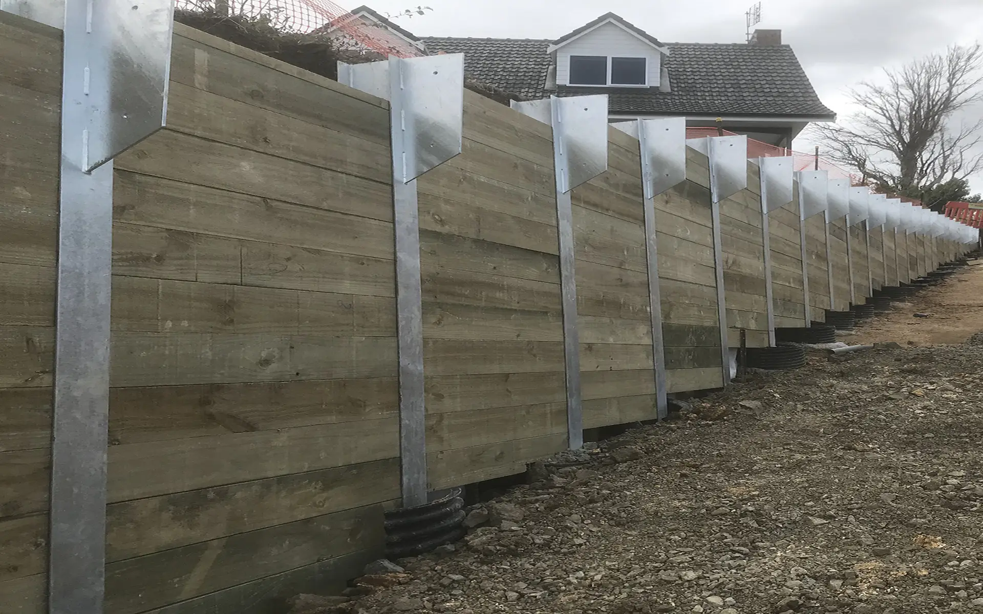 Structurally Engineered Retaining Wall